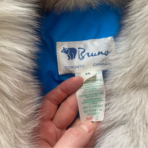 Bruno Blue Parka with Fur Collar - Picture 7 of 11